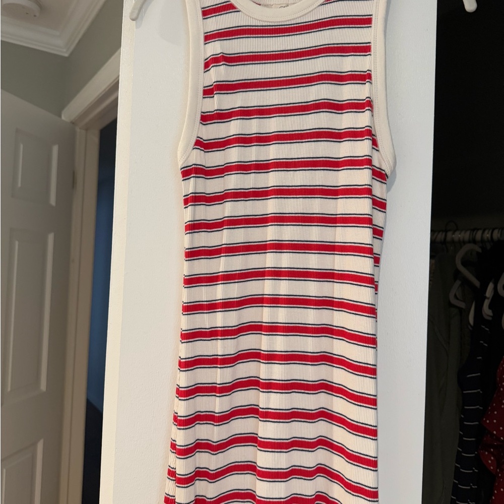 Universal Thread Red and White Striped Top